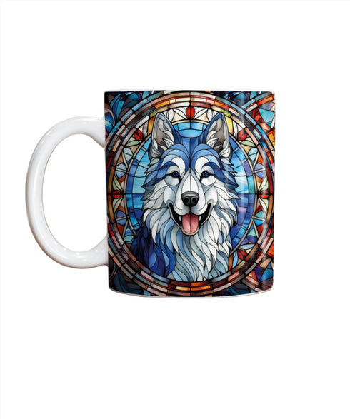 Alaskan Malamute Suncatcher Artwork Ceramic Mug